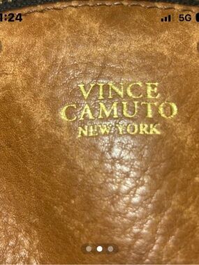 Vince Camuto Tan Brown Leather Satchel